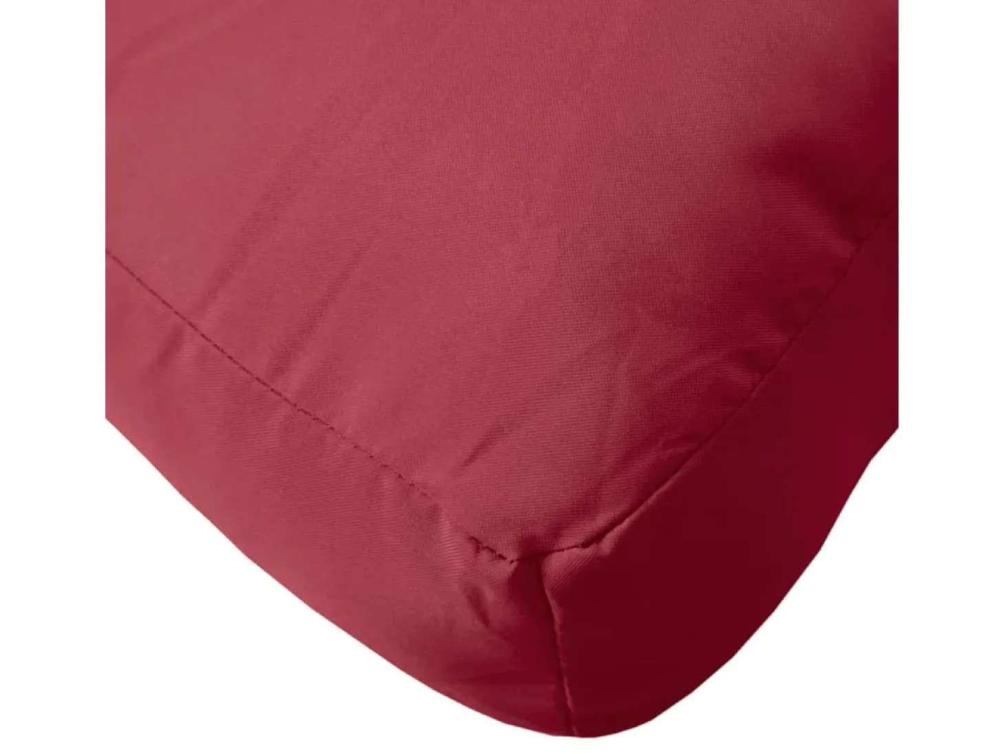 Cojín para sofá de palets de tela rojo tinto 70x40x12 cm