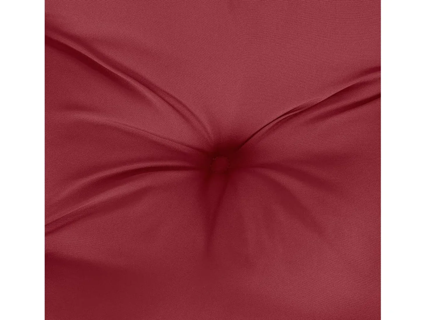 Cojín para sofá de palets de tela rojo tinto 80x40x12 cm