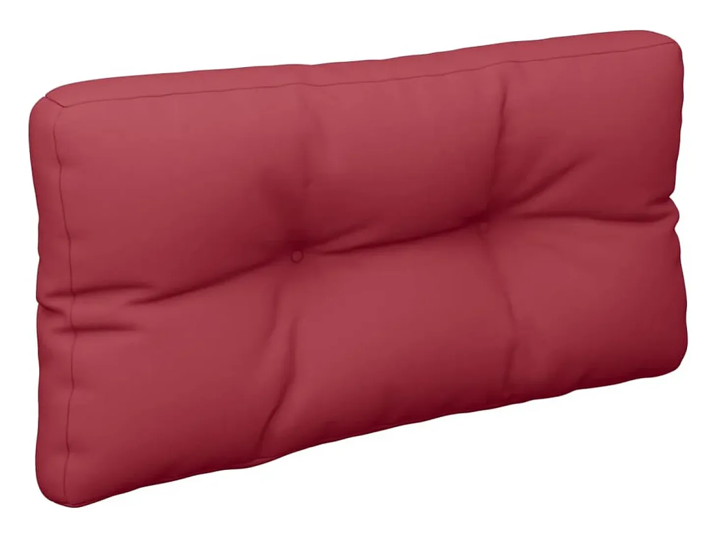 Cojín para sofá de palets de tela rojo tinto 80x40x12 cm
