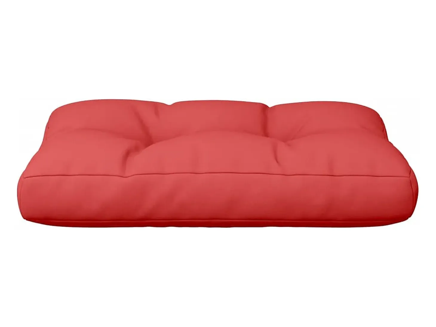 Cojín para sofá de palets de tela rojo 50x40x12 cm