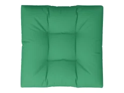 Cojín para sofá de palets de tela verde 70x70x12 cm