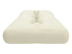 Cojín para sofá de palets tela crema 120x40x12 cm