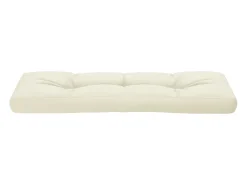 Cojín para sofá de palets tela crema 120x40x12 cm