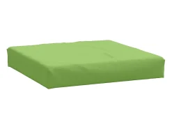 Cojín para sofá de palets tela verde melange 60x60x10 cm ES437955