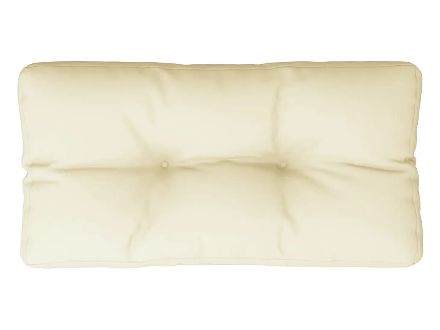 Cojín para sofá de palets tela crema 80x40x12 cm