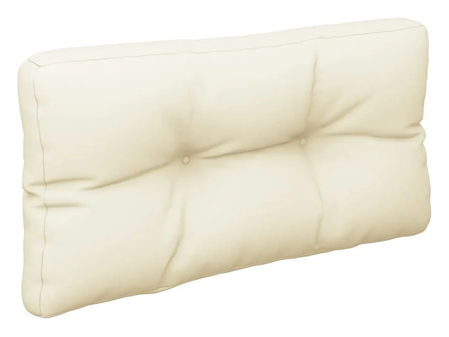 Cojín para sofá de palets tela crema 80x40x12 cm