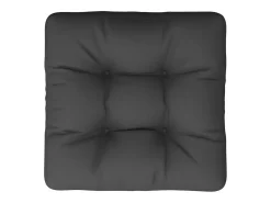 Cojín para sofá de palets tela negro 58x58x10 cm
