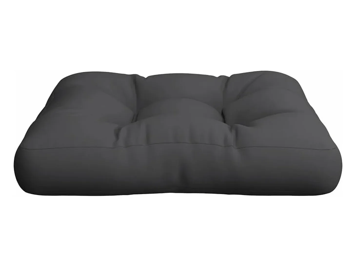 Cojín para sofá de palets tela negro 58x58x10 cm