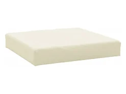 Cojín para sofá de palets tela Oxford crema 60x60x8 cm