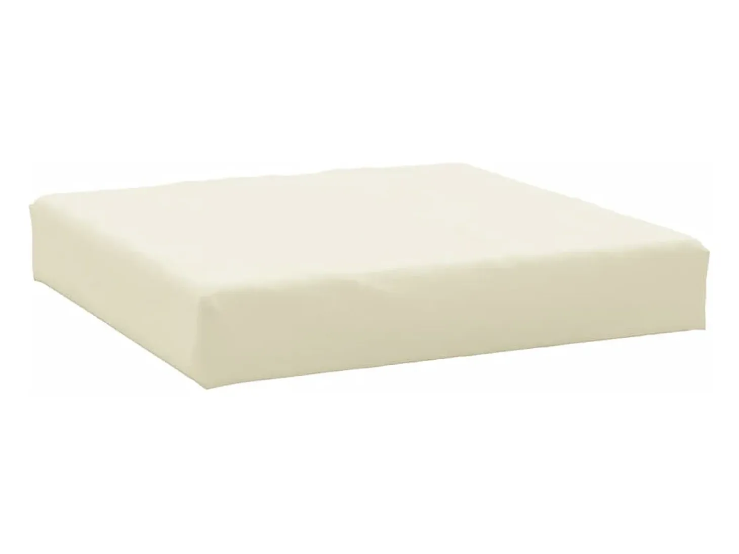 Cojín para sofá de palets tela Oxford crema 60x60x8 cm