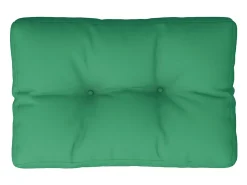 Cojín para sofá de palets tela verde 60x40x12 cm