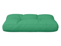 Cojín para sofá de palets tela verde 60x40x12 cm