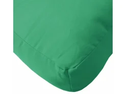 Cojín para sofá de palets tela verde 60x60x12 cm