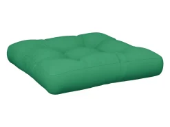 Cojín para sofá de palets tela verde 60x60x12 cm