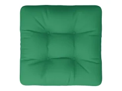 Cojín para sofá de palets tela verde 60x60x12 cm