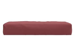 Cojín para sofá de palets tela rojo tinto melange 60x60x10 cm
