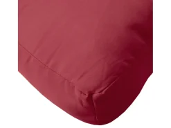Cojín para sofá de palets tela Oxford rojo tinto 60x60x8 cm