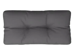 Cojín para sofá de palets tela gris antracita 80x40x12 cm ES838536
