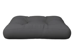 Cojín para sofá de palets tela gris antracita 58x58x10 cm