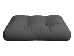 Cojín para sofá de palets tela gris antracita 58x58x10 cm