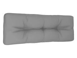 Cojín para sofá de palets tela gris 120x40x12 cm