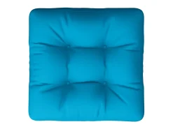 Cojín para sofá de palets tela azul claro 58x58x10 cm