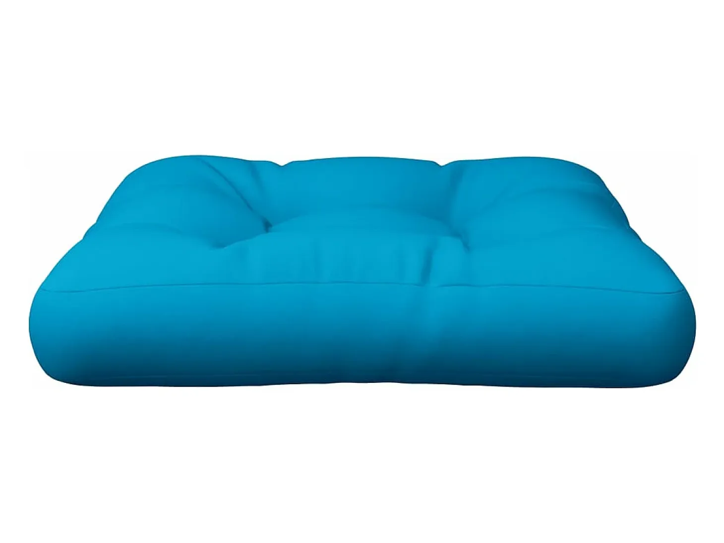 Cojín para sofá de palets tela azul claro 58x58x10 cm