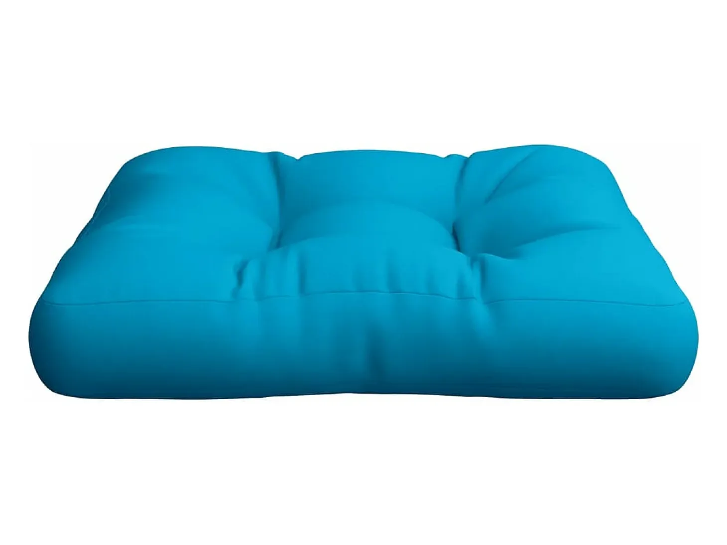 Cojín para sofá de palets tela azul claro 58x58x10 cm