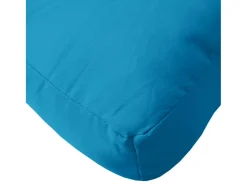 Cojín para sofá de palets tela azul claro 58x58x10 cm