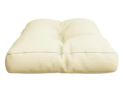 Cojín para sofá de palets tela crema 70x40x12 cm