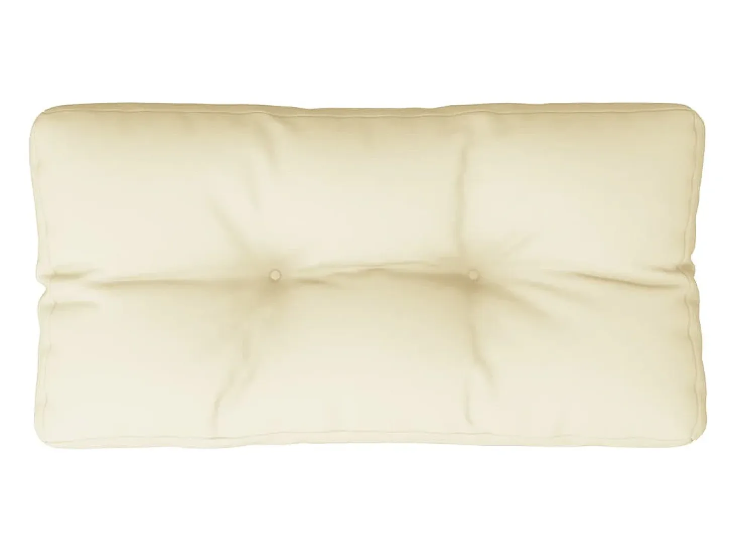 Cojín para sofá de palets tela crema 70x40x12 cm