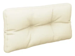 Cojín para sofá de palets tela crema 70x40x12 cm