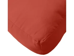 Cojín para sofá de palets tela rojo melange 60x60x10 cm