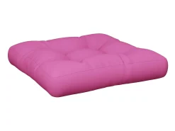 Cojín para sofá de palets tela rosa 60x60x12 cm ES415101
