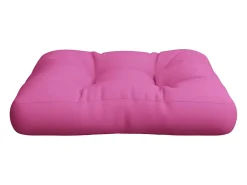Cojín para sofá de palets tela rosa 60x60x12 cm ES415101