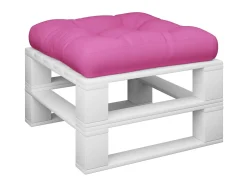 Cojín para sofá de palets tela rosa 60x60x12 cm ES415101