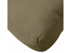 Cojín para sofá de palets tela ggris taupe melange 60x60x10 cm