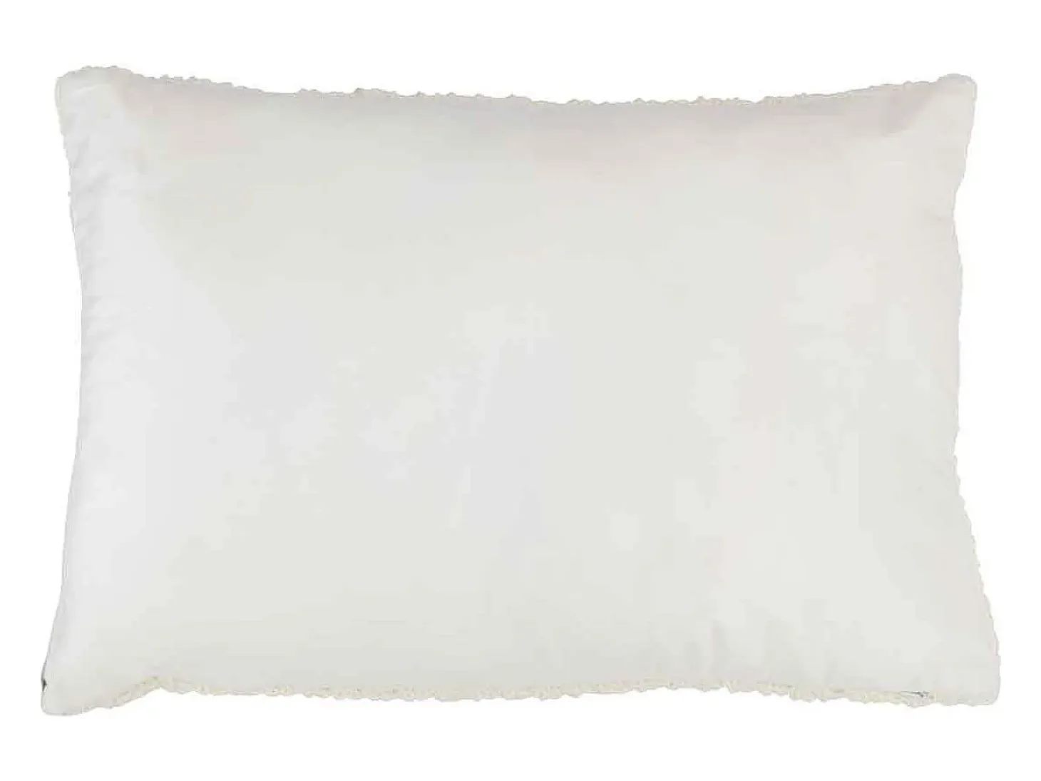 Cojín rectangular con estampado en poliéster blanco 40 x 60 cm