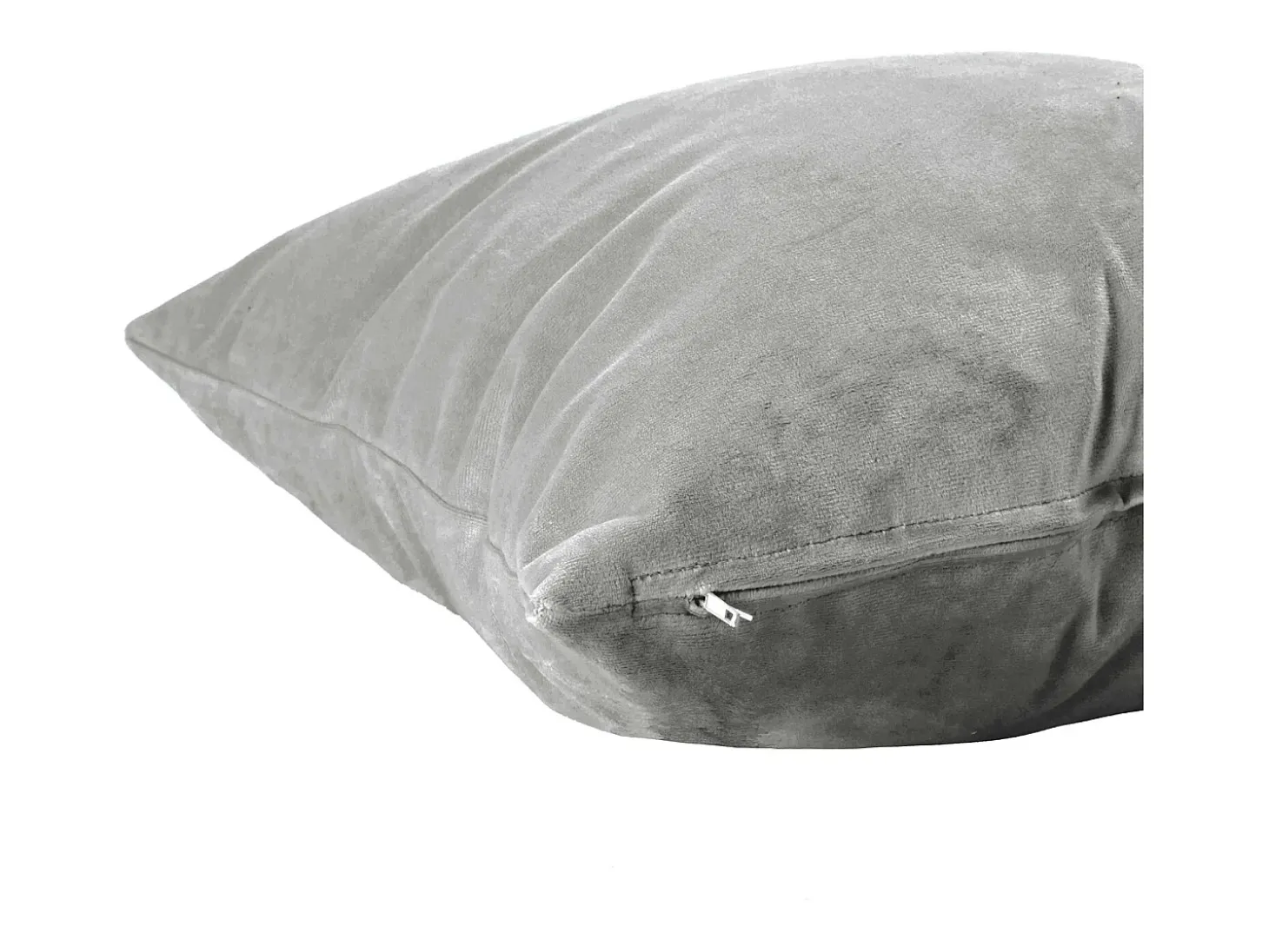 Cojín rectangular de terciopelo gris 50x30 cm - NAURU - SACASA