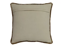 Cojín trenzado 100% jute - 60 x 60 cm - Natural - ZAMBAI
