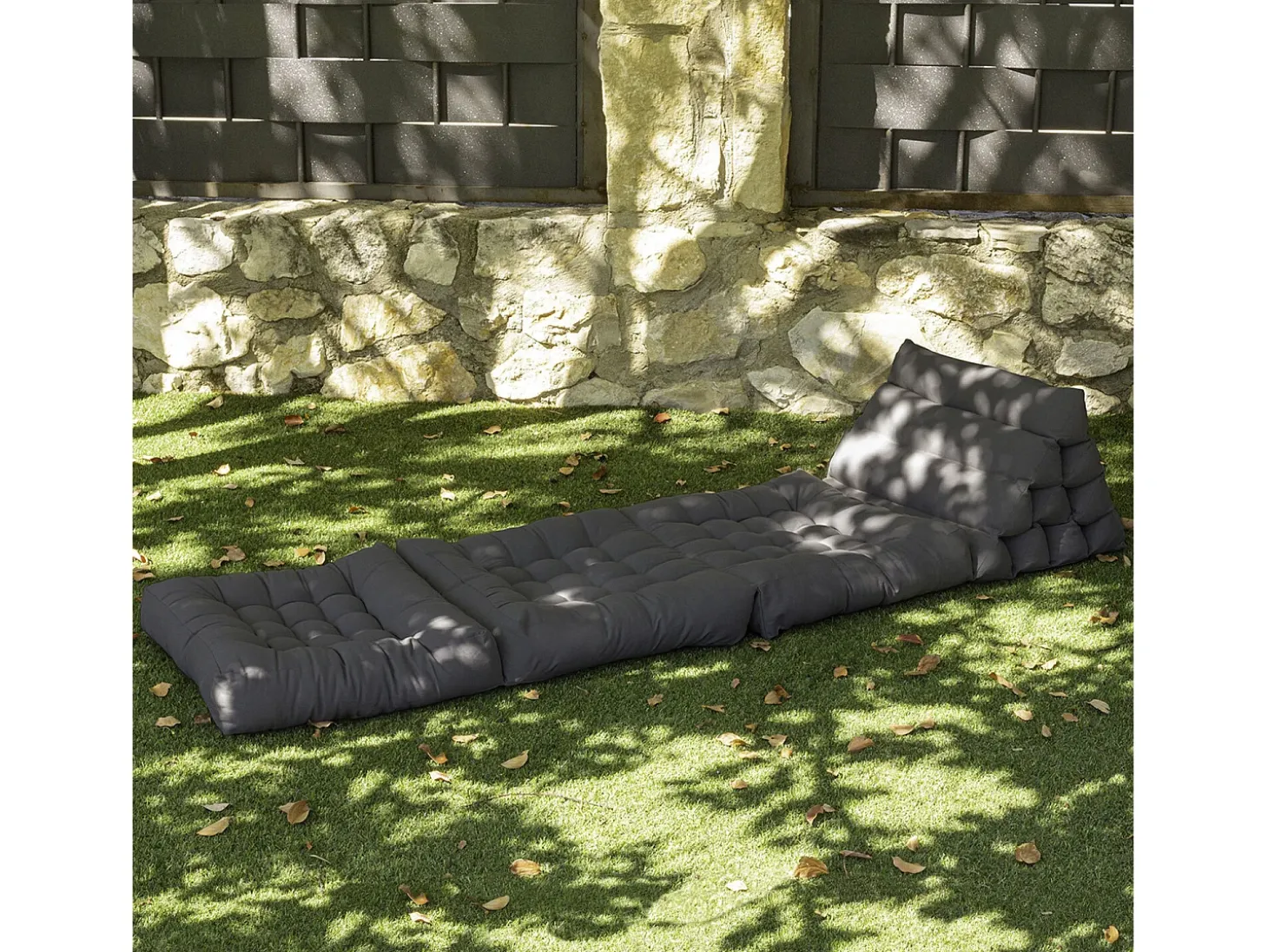 Colchón de suelo modular individual de poliuretano gris oscuro - SACASA
