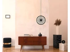 Colgante Articulado Negro Modelo Ganga 3 Luces