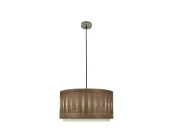 Colgante Cuero/madera Oscura Modelo Alexandra