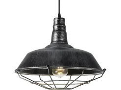 Colgante Industrial Modelo Flamenco Rustico-plata 1 Luz