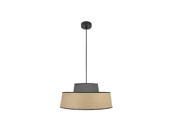 Colgante Natural/gris Modelo Jia 1luz Regulable