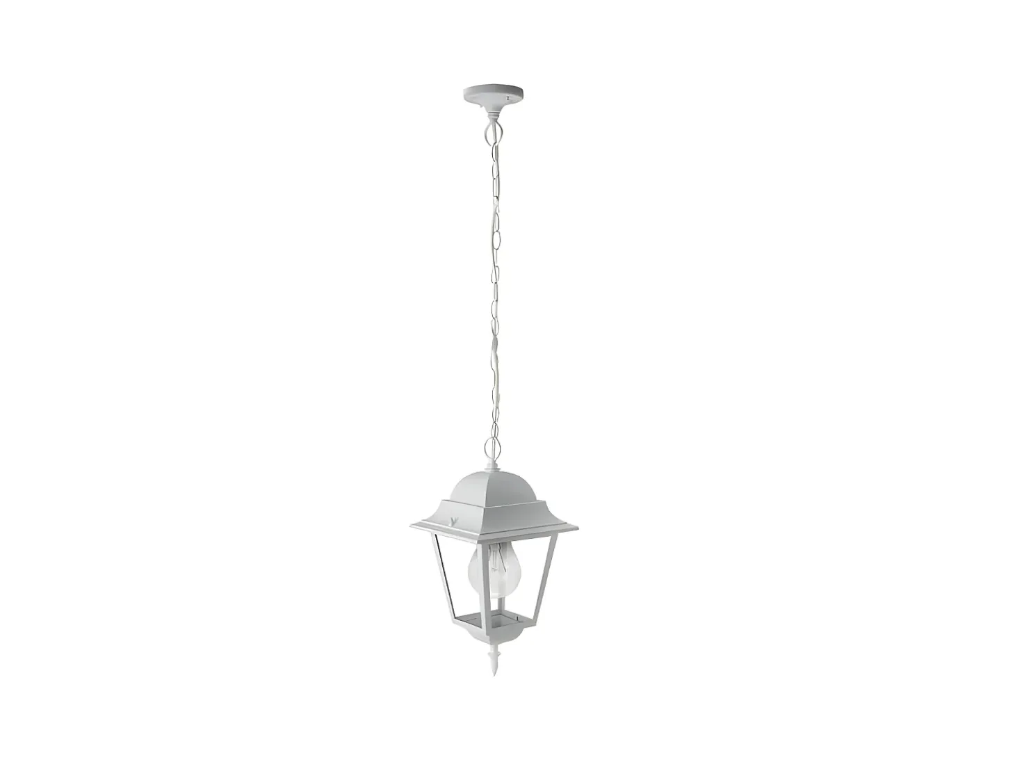 Colgante Blanco Para Exterior De Aluminio Modelo Spica Ip44