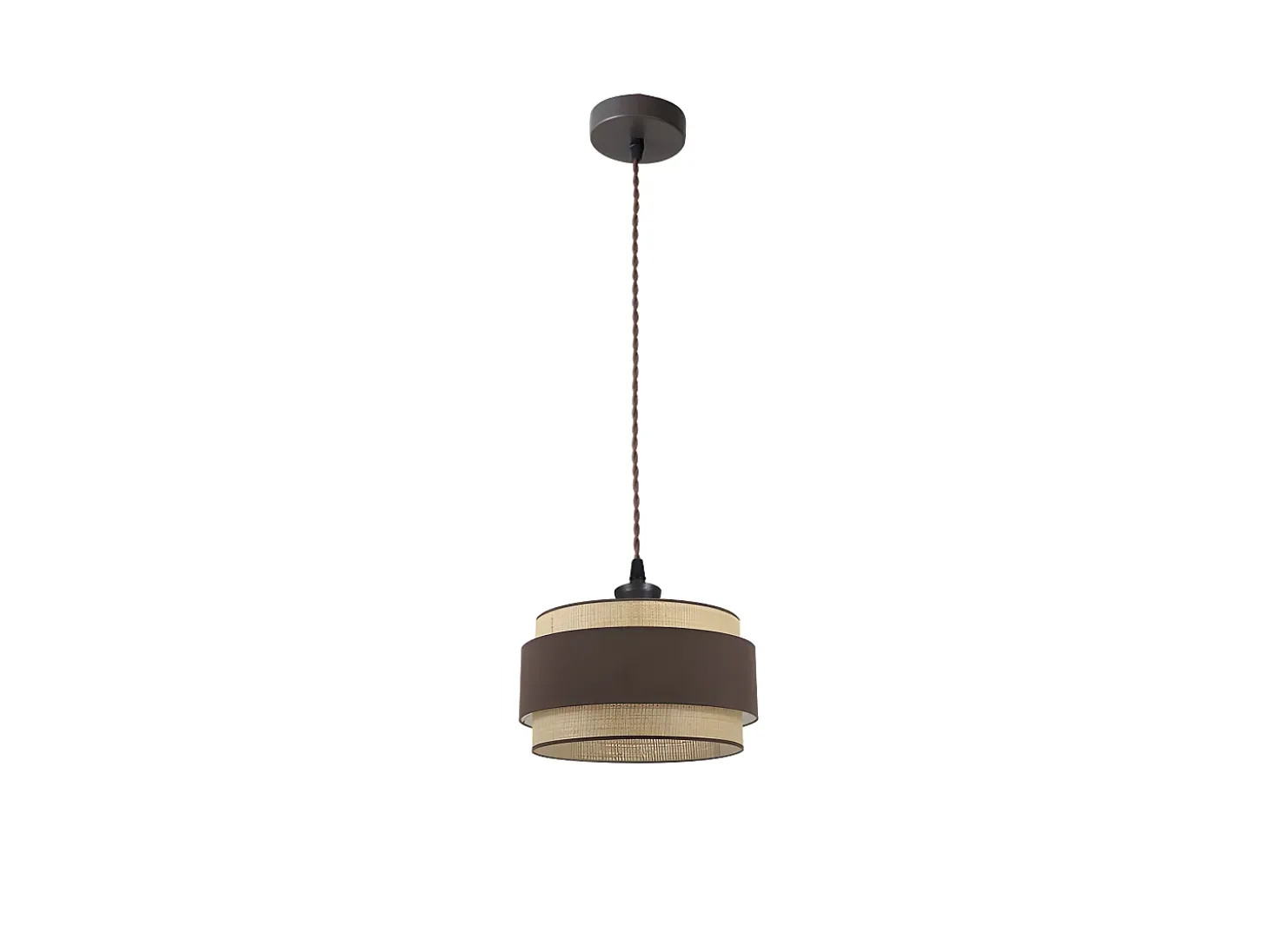 Colgante Color Marron/natural Modelo Kandy