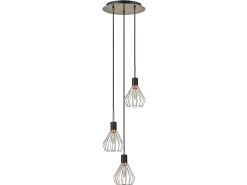 Colgante De 3 Luces San Petesburgo Cobre
