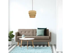 Colgante De 1 Luz Modelo Smile Cromo Con Pantalla