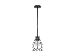 Colgante De Metal Rustico Herraje 1 Luz Marron De